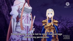 Асуна и Алиса сражаются за Кирито(Sword art online)