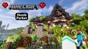 Уютный коттедж в саду Minecraft Лонгплей, майнкрафт.