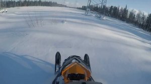 BRP Summit Sport 800R - мой первый выезд в пухляк.