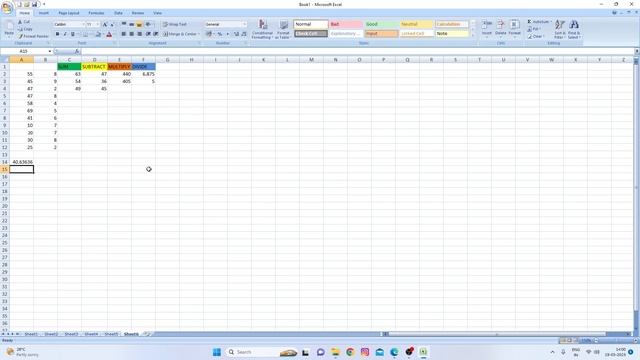 MS EXCEL class 02