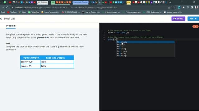32 Level Up! | Introduction to Python | Sololearn