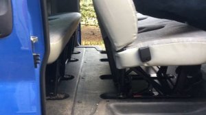 How to remove seats from Renault Trafic