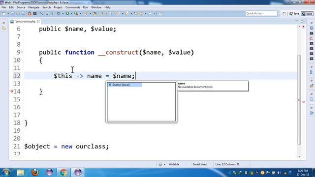 3.PHP OOP Programming | constructor