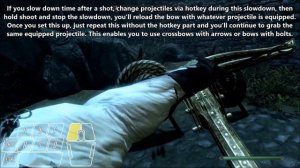 Skyrim SE | Glitch | Using any bow with any projectile