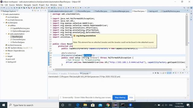 Selenium Grid Example using Maven & TestNG (JAVA) смотреть онлайн