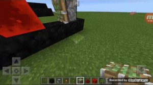 Minecraft 0.16.0 делаем огненную пушку