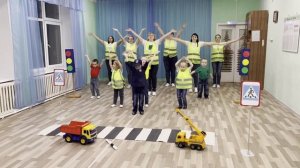 флешмоб по ПДД Тотьма МБДОУ Тотемский детский сад "Солнышко" группа "Капельки" ноябрь 2023 г