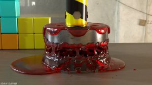Tetris vs Hydraulic Press - Water, Slime Wood Metal and more