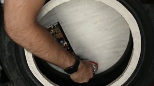 Колонка из покрышки