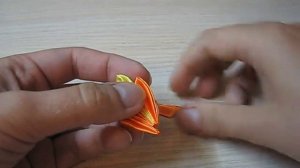 Брошка "Осінь" канзаши. Брошь "Осень" своими руками. Brooh "Autumn" kanzashi