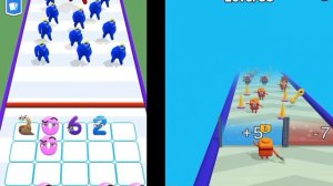 Merge Number Run vs Merge Number Cube Fam Run Battle "alphabet Lore" Android gameplay