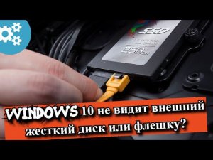 Windows 10 не видит внешний жесткий диск или флешку?