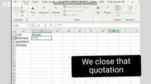 How to create simple barcode in Ms. Excel using Idautomation fonts