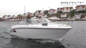 Прогулочный моторный катер AMT 230 BR | Катер из Финляндии с компоновкой боурайдер