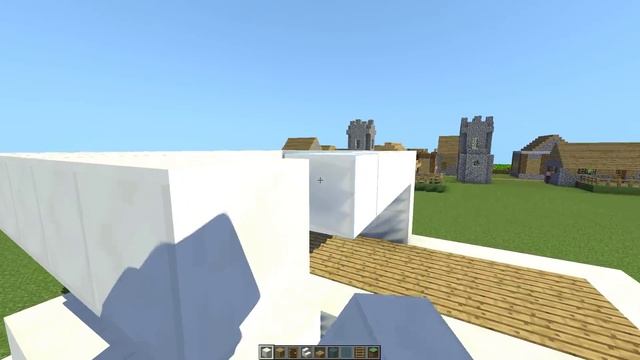 Как построить МАЛЕНЬКИЙ и ПРОСТОЙ модерн дом В МАЙНКРАФТ ТУТОРИАЛ minecraft хай-тек стартовый дом
