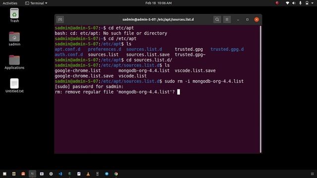 Remove PPA Repository Of MongoDB Ubuntu Linux