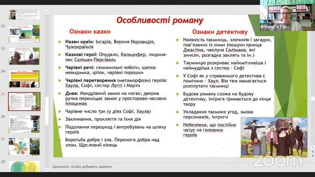 Д. Вінн Джонс. «Мандрівний замок Хаула». Онлайн урок (В. Туряниця)