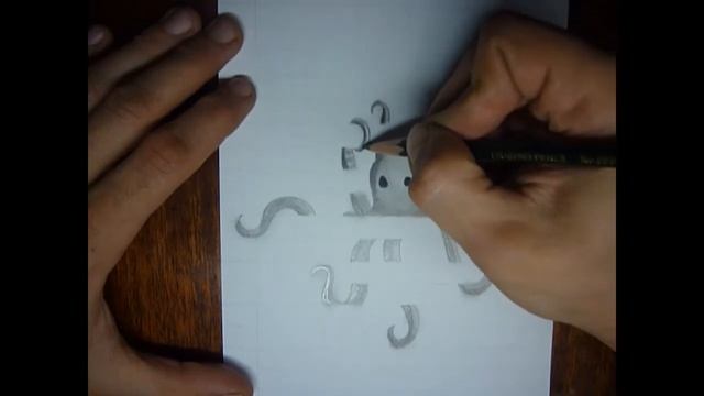 Как нарисовать прикольного осьминога в тетрадке 3D смотреть онлайн