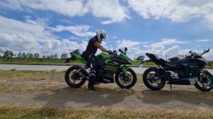 CFMOTO 450SR VS NINJA 400 | SIDE BY SIDE | SOUND CHECK