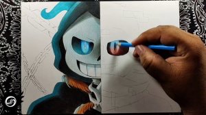 Drawing - Reaper Sans VS Geno Sans ( UNDERTALE AU )