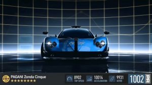 Nfs no limits : Pagani Zonda Cinque maxed out plus 10 Tuned points