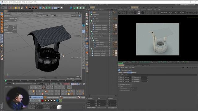 Gamedev // Создаем модели окружения + скульптинг + Octane Render // //Cinema 4D #1 смотреть онлайн