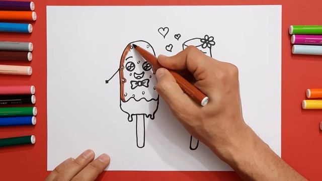 How to Draw Popsicle Ice Cream Easy смотреть онлайн