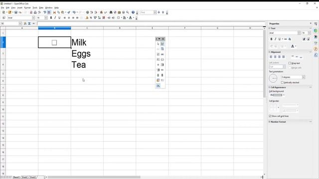 How to Create Checkbox in Spreadsheet in Open Office смотреть онлайн