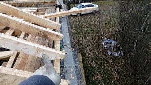 Строительство четырехскатной крыши 2 Часть!!! Своими руками!!!