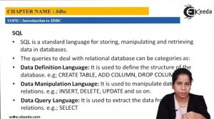 SQl - Programming using JDBC - Java programming Tutorial