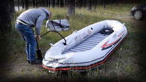 Собираем резиновую лодку ( Intex Mariner 4) с электромотором