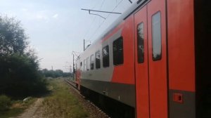 Электропоезд ЭП3Д 0019 с сообщением Ростов-на-Дону-Таганрог (Старый вокзал).