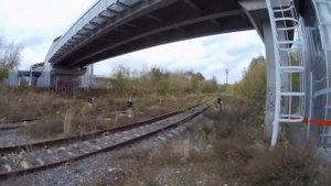 заброшенные ж/д пути парка Марьино