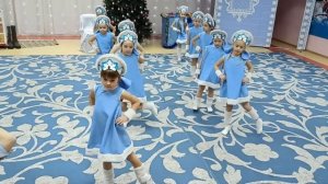 Танец снегурочек "Валенки", подготовительная группа, новый год