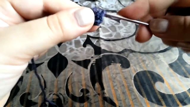 Тунисское вязание#Шапочка для девочки 1 часть