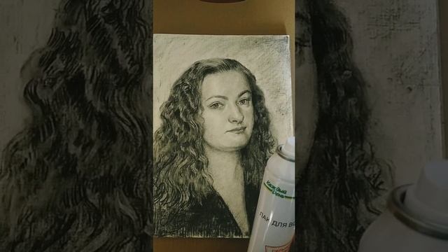 Как рисовать портрет углем. Автопортрет. смотреть онлайн