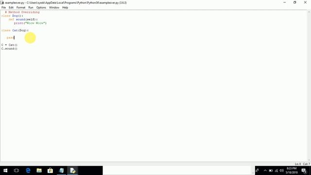 Python Tutorial for beginners | Object Oriented Programming (OOP) Polymorphism in Python Programmin