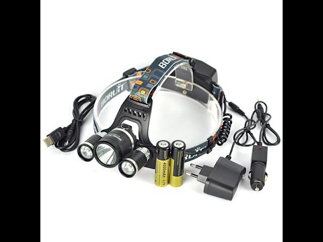 Сверх мощный налобный фонарь Boruit RJ-5001
