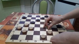 Создание серии неотвратимых угроз. Косяк Саргина. Жемчужина русских шашек.