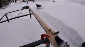 Простой способ сделать черенок для лопаты своими руками.