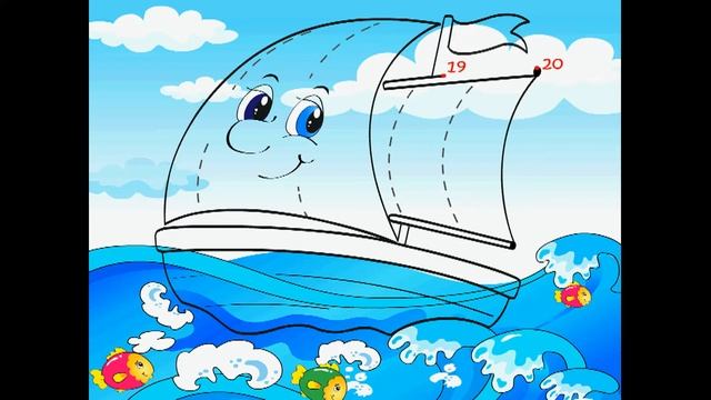 Рисуем кораблик - Играем с Куки (Draw the boat with Cookie) смотреть онлайн