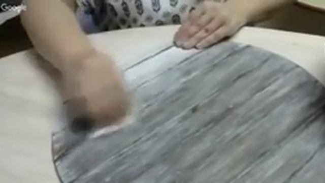 Декупаж часов. Имитация досок винной бочки. Эффект седого дерева. Людмила Михайловская смотреть онлайн