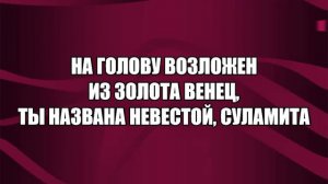 Воздам хвалу и славу Суламита (хвала)