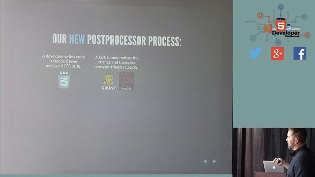 HTML5DevConf: Aaron Ladage, DEG: Using Postprocessors to Revolutionize Your Workflow
