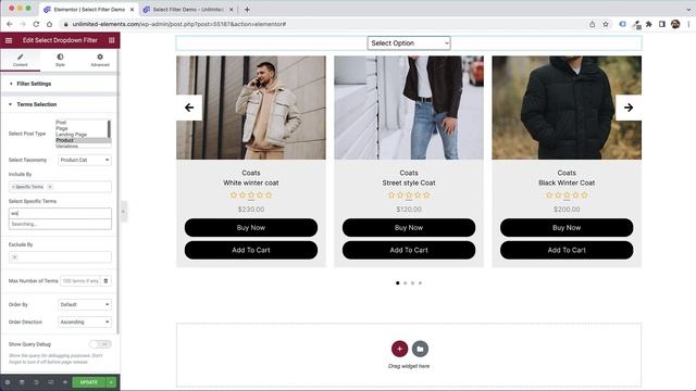 Select Dropdown Filter Widget for Elementor смотреть онлайн