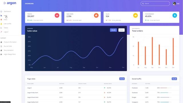 Flask Admin - Argon Dashboard Intro | AppSeed смотреть онлайн