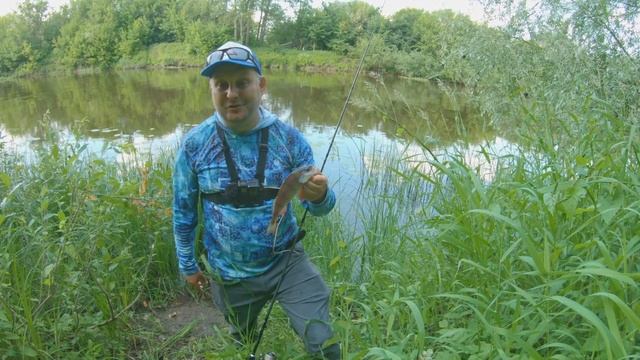 Спиннинг с берега!  Джиг.  На реке жара, кого получилось поймать?