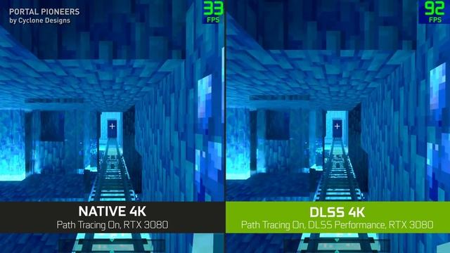 Minecraft with RTX | 4K NVIDIA DLSS Comparison смотреть онлайн