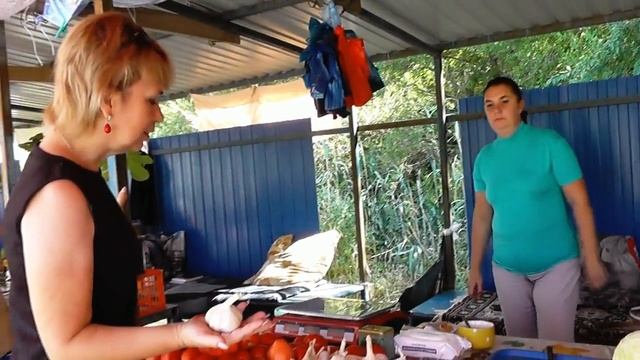 Новости Приморска. На овощном рынке у Новоникольска, трасса Волгоград - Самара