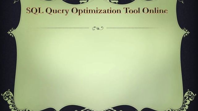 Oracle SQL Query Optimization Techniques and Tools   Tosska